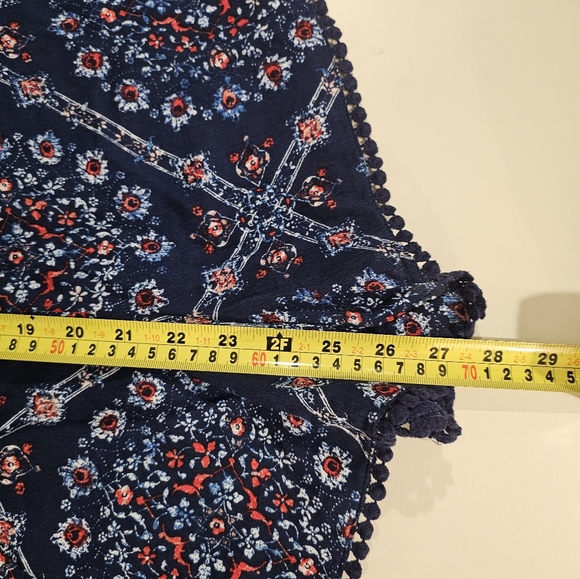 Jolt Womans Medium Blue Print Romper - Picture 7 of 7